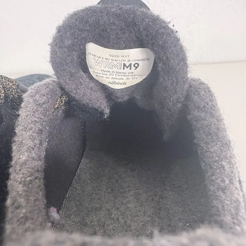 Allbirds Grey Wool‎ Running Sneaker Shoes Men's Size 9
